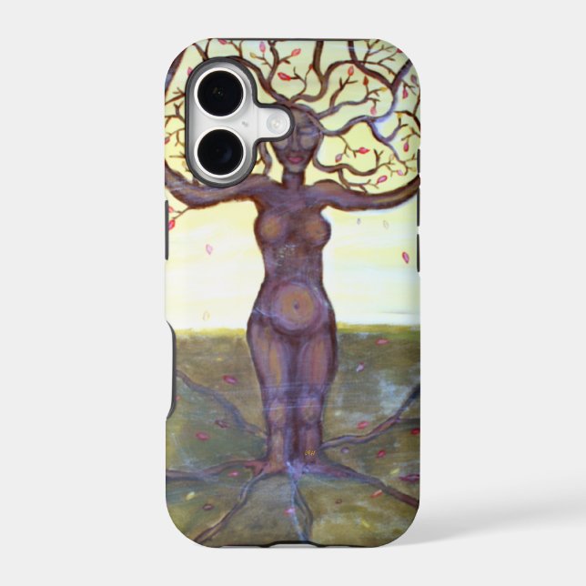 "Rooted" Tree Goddess Fantasy Art Iphone Case (Back)