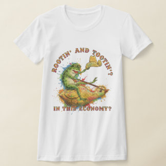 "Rootin' and Tootin' Frog Rider" | Edgy 3D Graffit T-Shirt