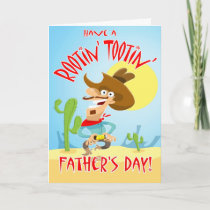 Rootin' Tootin' Father's day card