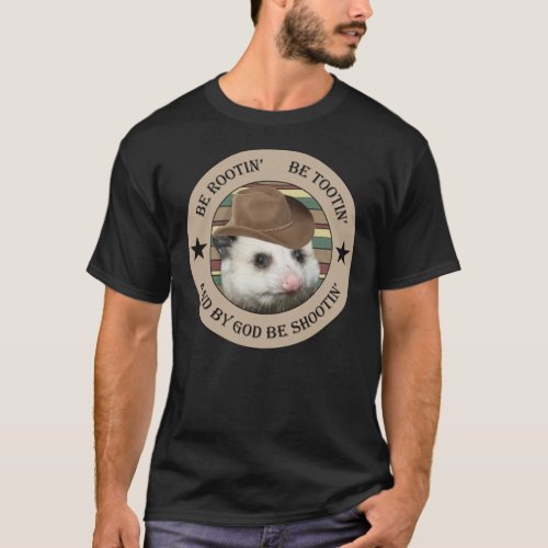 rootin tootin possum cowboy Classic T_Shirt