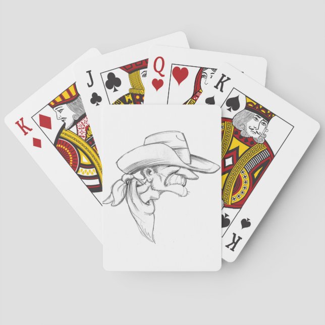 Rootin Tootin Prospector Poker Cards (Back)