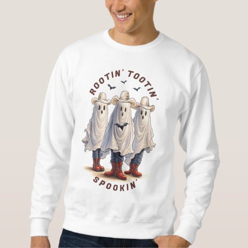 Rootin Tootin Spookin Western Ghosts Custom Text   Sweatshirt