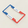 Rooting for France French Soccer or Rugby Fan Flag License Plate Frame