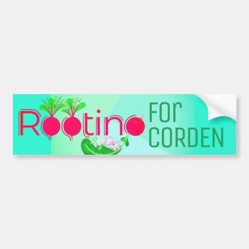 Rooting for Friends  Motivational Quote Pun Bumper Sticker