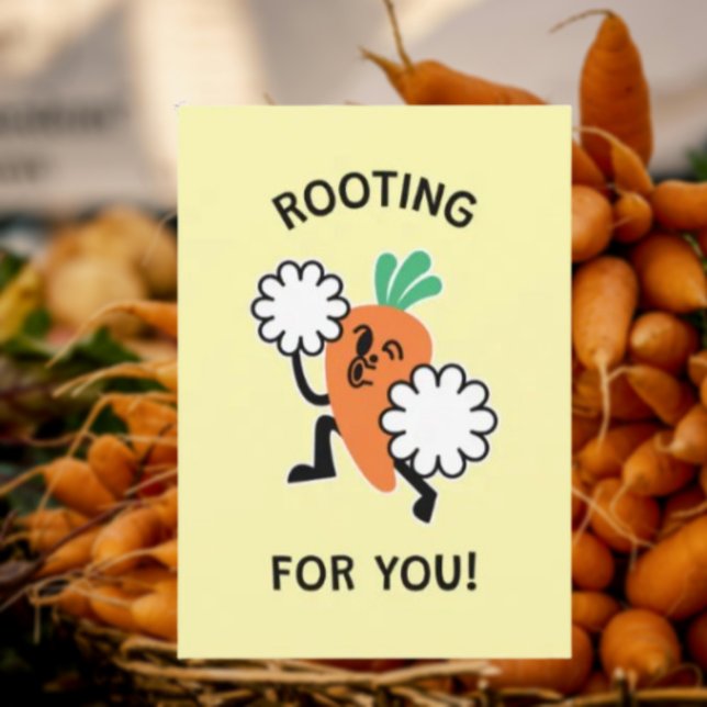 Rooting For You – Carrot Cheerleader Card (Creator Uploaded)