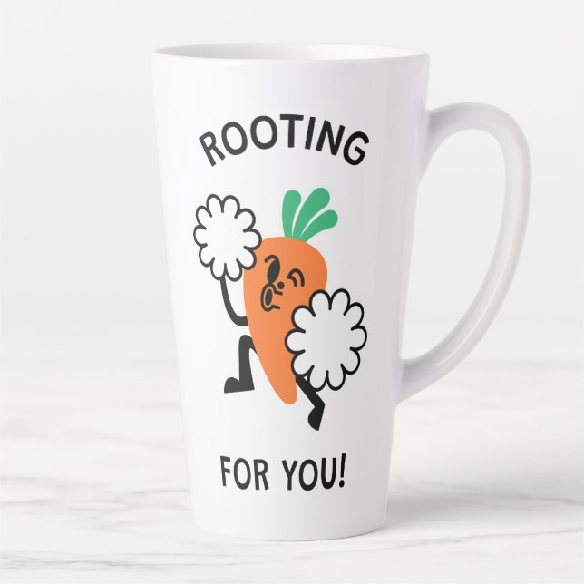  Rooting For You – Cheerful Carrot Latte Mug (Right)