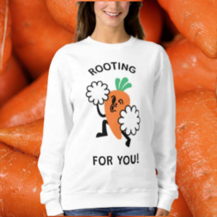 Rooting For You – Cheerful Carrot Sweatshirt