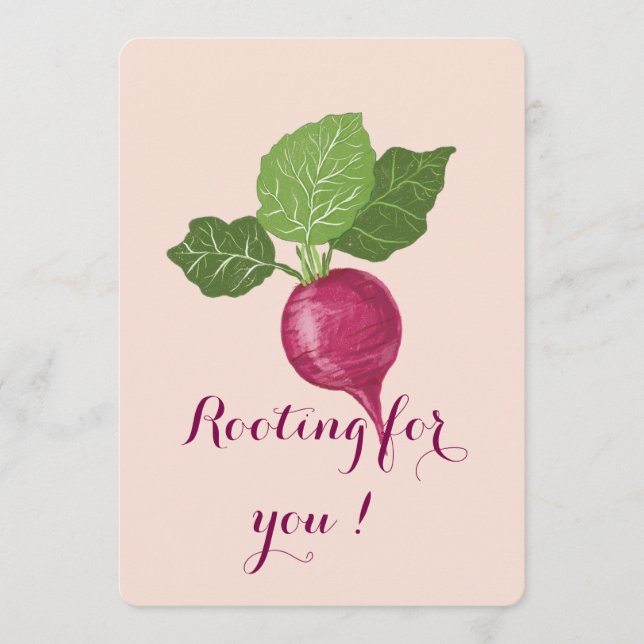 Rooting for you encouragement Card  (Front)