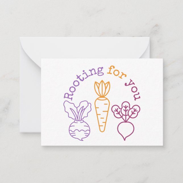 Rooting for you note card (Front)