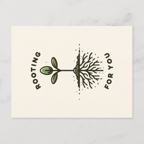 Rooting for You Postcard