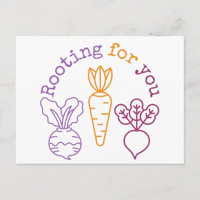 Rooting For You Postcard (Front)