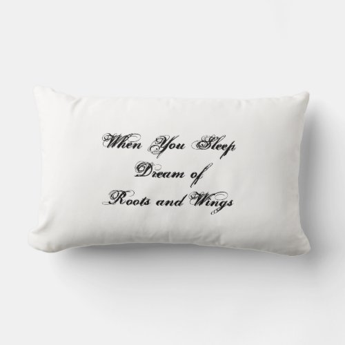 Roots and Wings Throw Lumbar Pillow