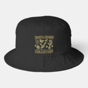Roots & Blooms Gardening Vintage Botanical Garden Bucket Hat