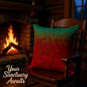 Roots of Flame Throw Pillow