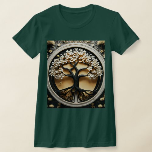 Roots of Life Highly Detailed Organic Tree T_Shirt