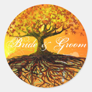 Roots of Love Classic Round Sticker