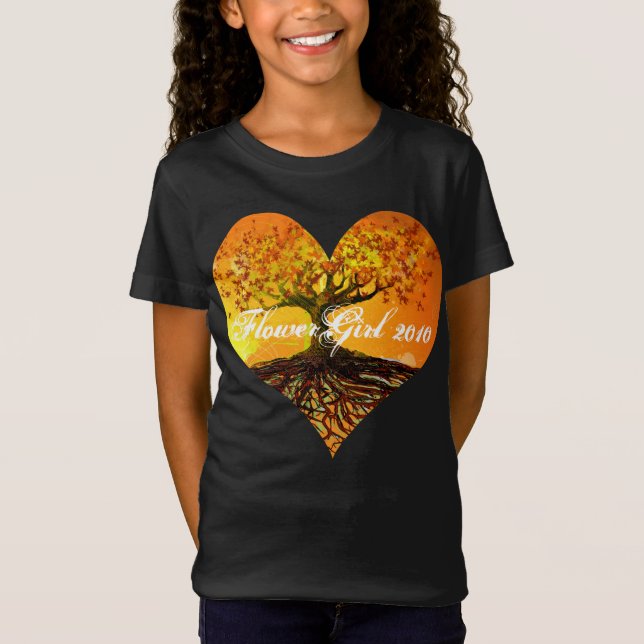 Roots of Love Flower Girl T-Shirt (Front)