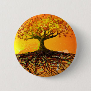 Roots of Love Pinback Button