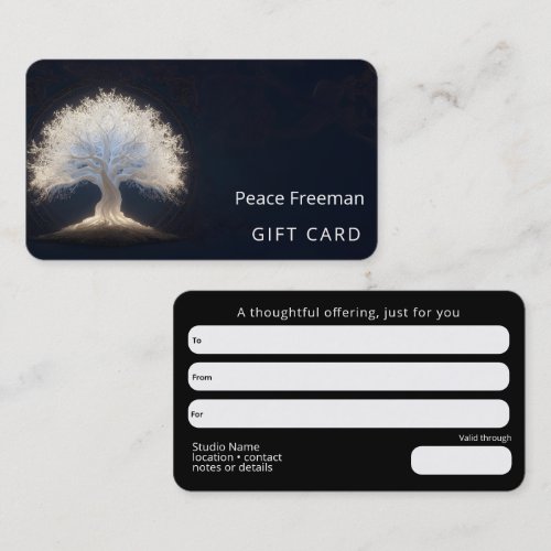Roots of Starlight | Luminous Tree of Life Business Card