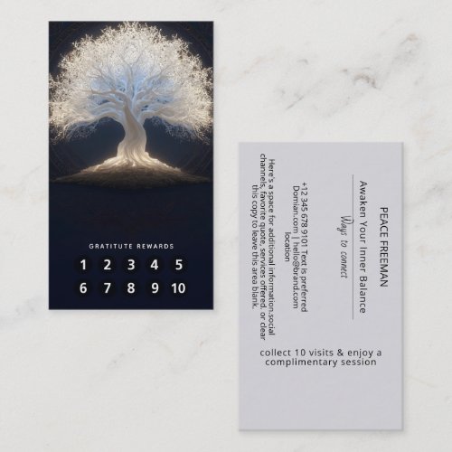 Roots of Starlight | Luminous Tree of Life Business Card