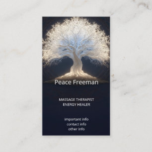 Roots of Starlight Luminous Tree of Life Business Card