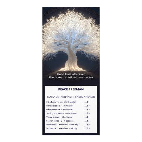 Roots of Starlight | Luminous Tree of Life Rack Card