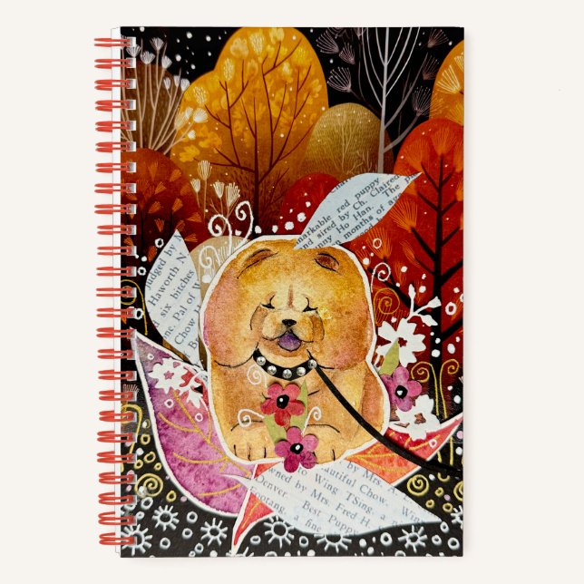 ROOTS OF THE HEART Chow Spiral Notebook (Front)