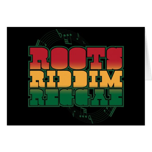 Roots Riddim Reggae Cards (Front Horizontal)