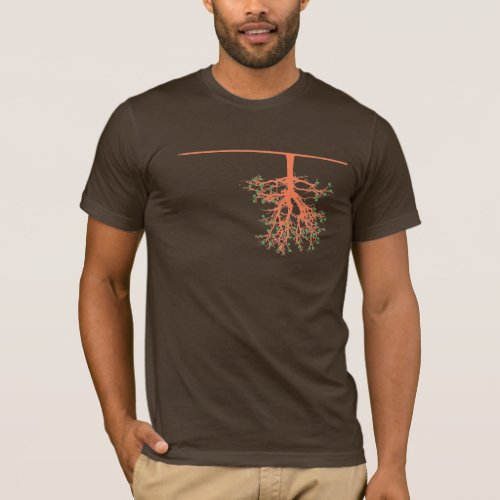 Roots Up brown T_Shirt