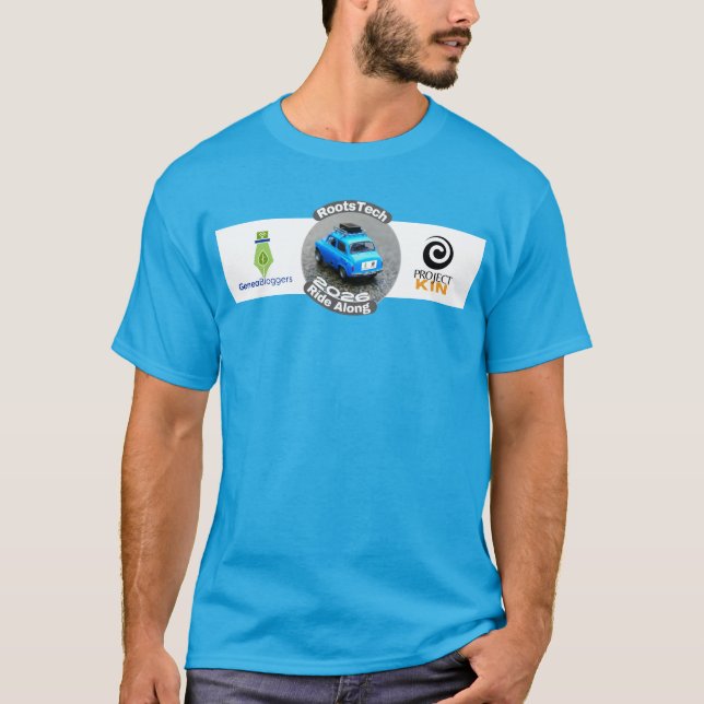 RootsTech Ride Along Partners Tee (Teal Blue) (Front)