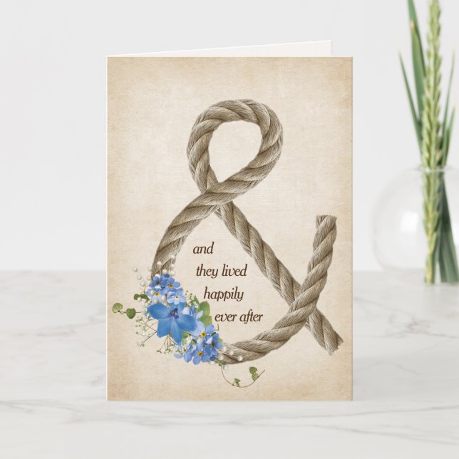 Rope Ampersand Anniversary Card (Front)