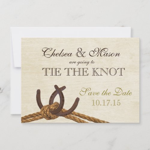 Rope and Horseshoes Save the Date