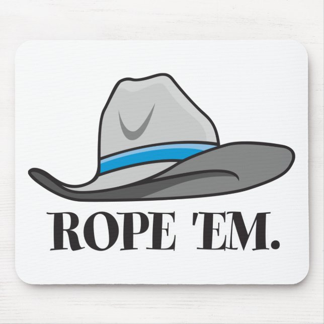 Rope 'em mouse pad (Front)