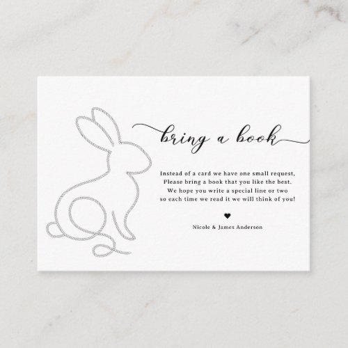 Rope Bunny Rabbit Minimal Modern 1st Birthday