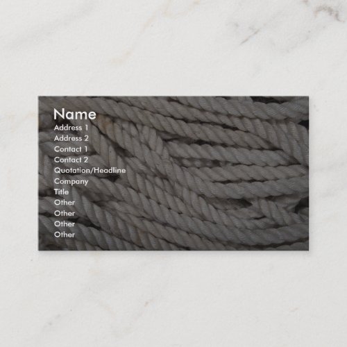 Rope Business Card Templates
