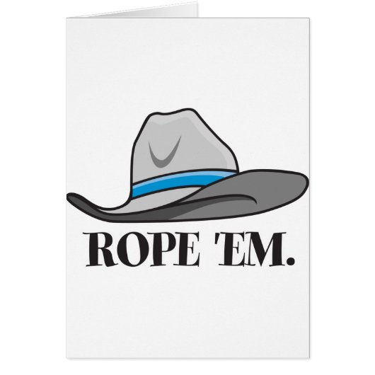 Rope 'em cowboy gear cards (Front)