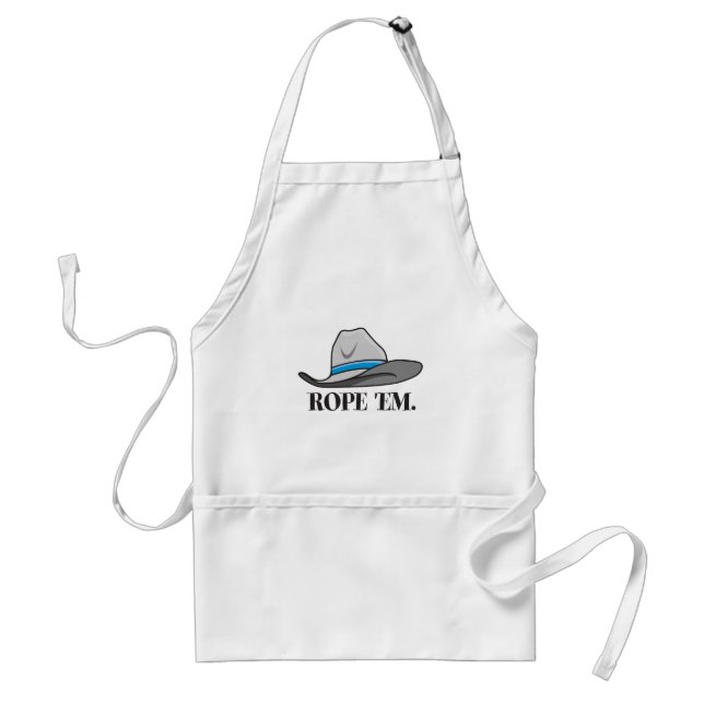Rope 'Em Western Rodeo Adult Apron (Front)