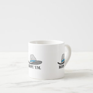 Rope 'Em Western Rodeo Espresso Cup