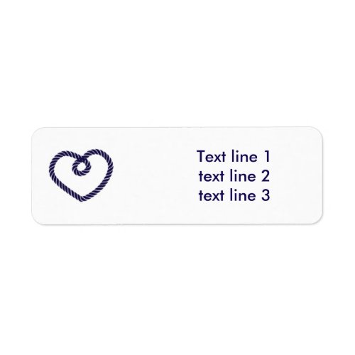 Rope Heart TYING THE KNOT Wedding Address Labels