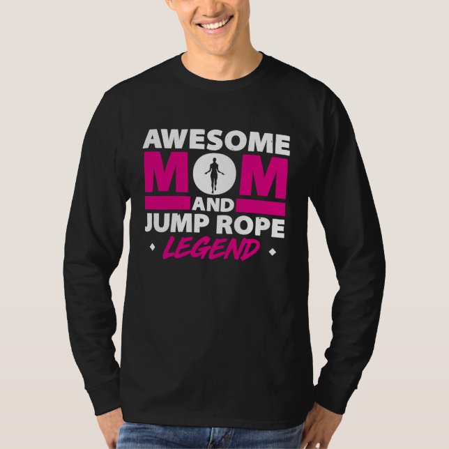 Rope Jumping For Skipping Rope Hopper Jump Rope Fi T-Shirt (Front)