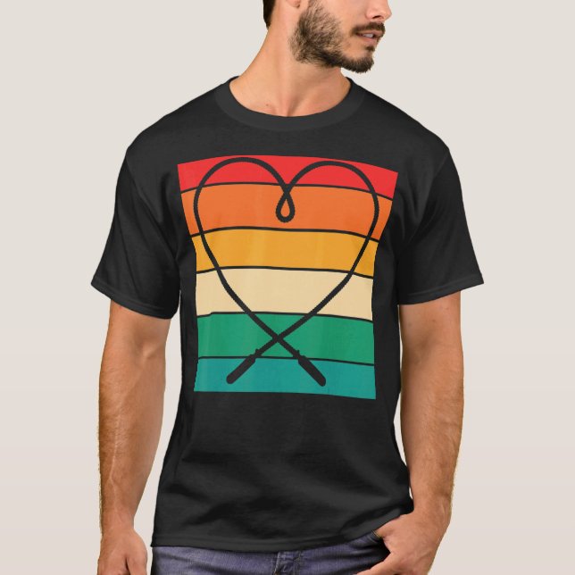 Rope Jumping Jumper  Fitness Training  Rope Skippi T-Shirt (Front)