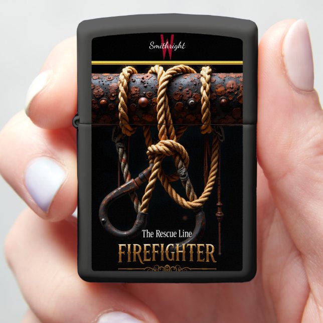 Rope Knot Industrial Hook Safety Tool Zippo Lighter (In Hand)