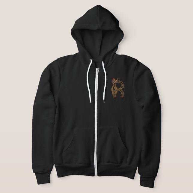 Rope Letter - R Hoodie (Laydown)