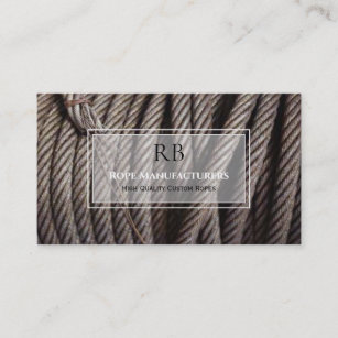 Rope Manufacturer Business Card