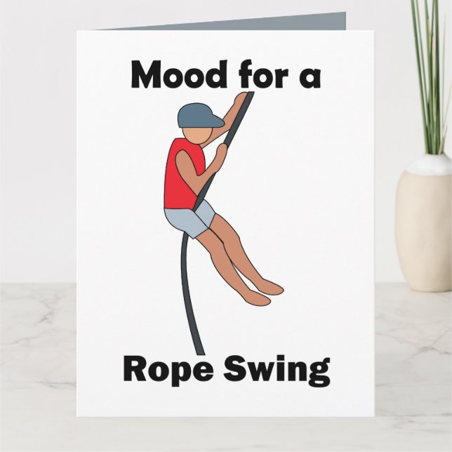 Rope Swing Mood Good Vibes Card (Front)