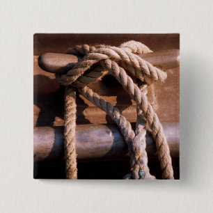Rope Tied To A Boat Tie Button