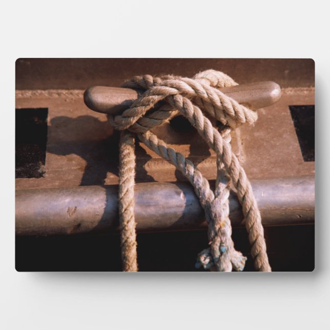 Rope Tied To A Boat Tie Plaque (Front)