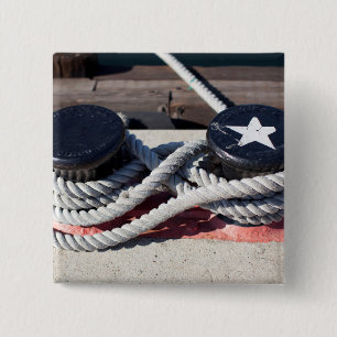 Rope Tied To Two Bollards Button