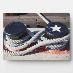 Rope Tied To Two Bollards Plaque