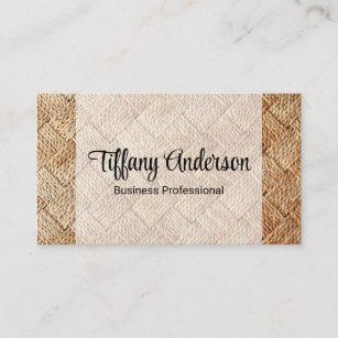 Rope Weave Background Business Card